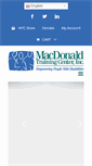 Mobile Screenshot of macdonaldcenter.org