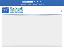 Tablet Screenshot of macdonaldcenter.org